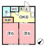 コーポ中沖B 2DKの間取り