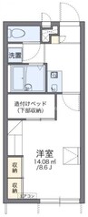 レオパレスおいし 1Kの間取り