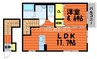 セントラルコーポ 1LDKの間取り