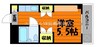 サンピア倉敷 1Kの間取り