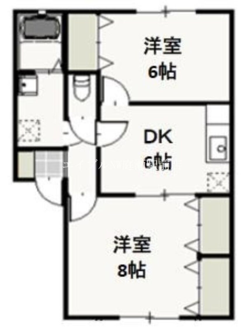 間取図 クリスタルパレス　Ｂ