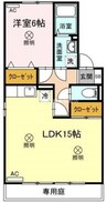 ファミールパレス　Ｂ棟 1LDKの間取り