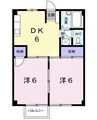 シティハイツ小銭Ａ 2DKの間取り