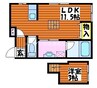 サウスウインドⅠ 1LDKの間取り