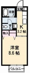 杉乃子ハイム　 1Kの間取り