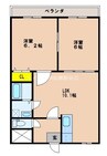 ホワイトストーン白石 2LDKの間取り