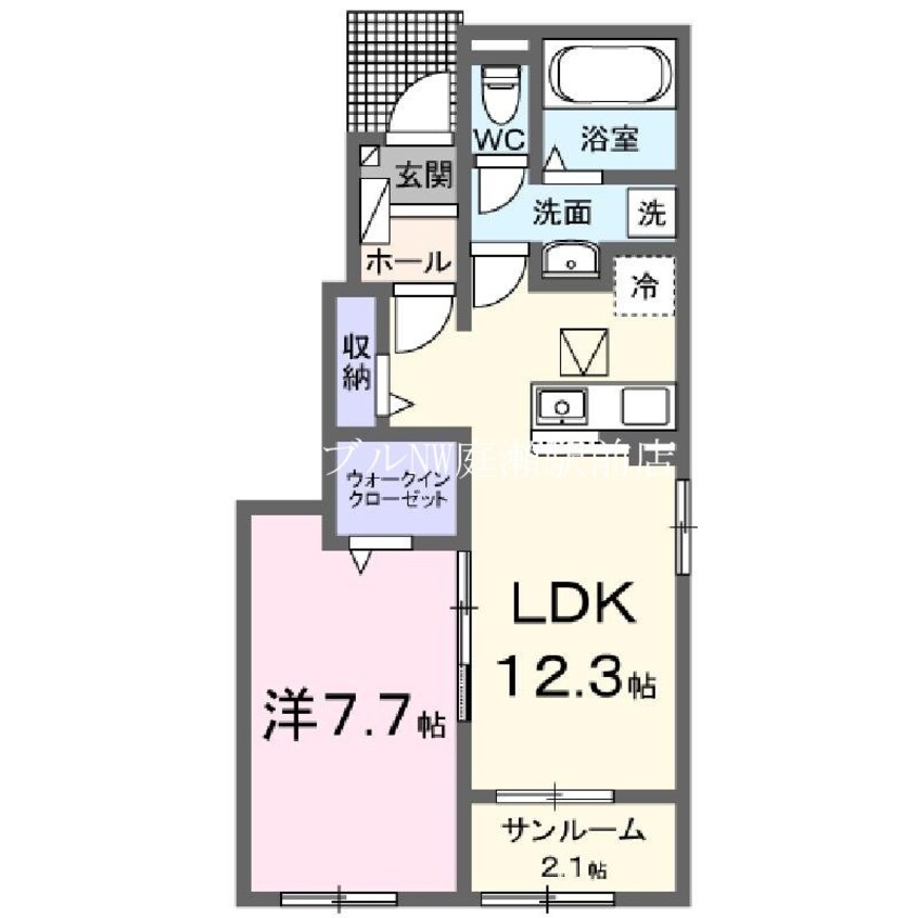 間取図 サンシャインヒルズⅢ　Ａ