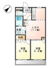 ヴァンベール 2LDKの間取り