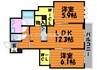ファーストヒルズ 2LDKの間取り
