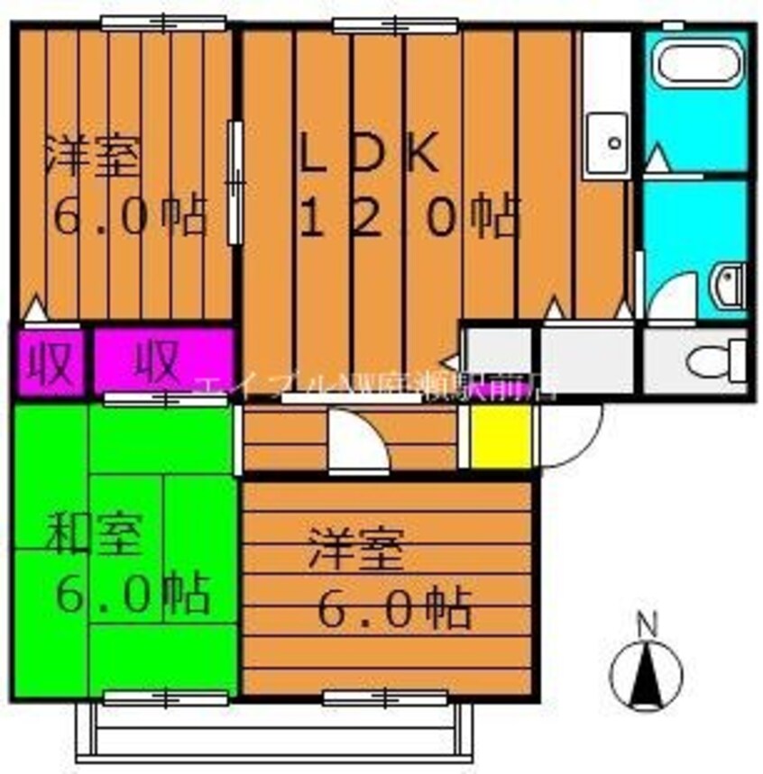 間取図 サンビレッジブライト　Ｂ棟