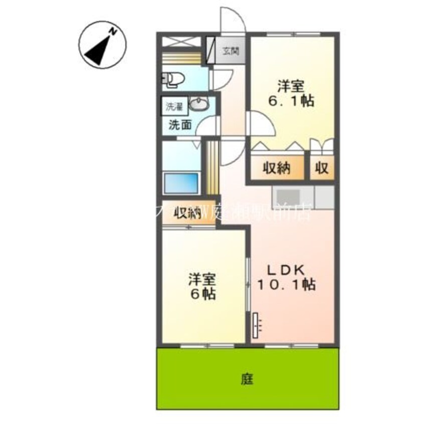 間取図 プロニティ　オオフク弐番館