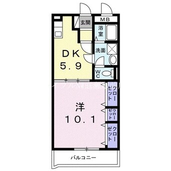 間取図 レジデンス辻が花Ⅱ