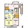 ステラ 2LDKの間取り