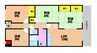 21ハイツ辰巳 4LDKの間取り