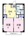 ハートランドＡ 2DKの間取り