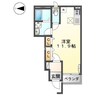 カーサ　マローネ 1Kの間取り