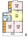 ファミーユメイ　B 3DKの間取り