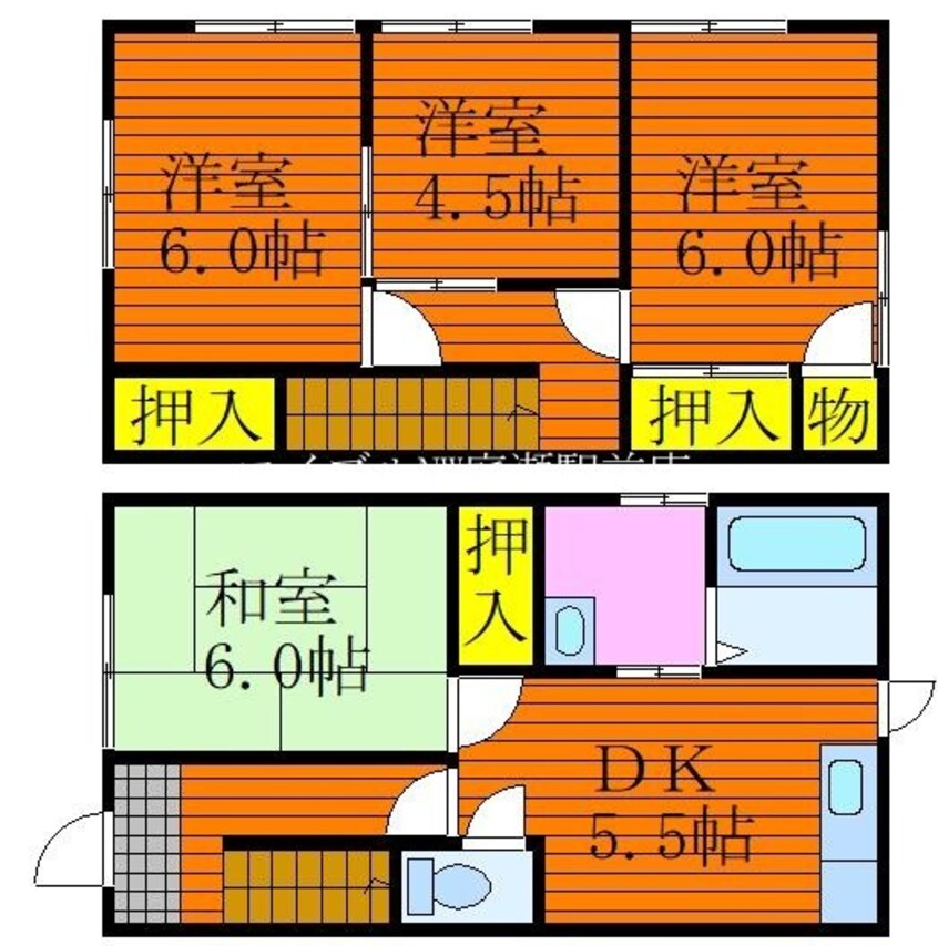 間取図 田口コーポⅡ