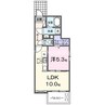 アスカ　Ａ 1LDKの間取り