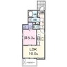 アスカ　Ｂ 1LDKの間取り