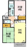モン・シェリー　Ｂ棟 2DKの間取り