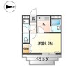グランチェスタ 1Kの間取り
