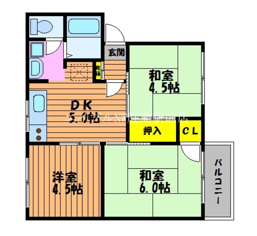 間取図 シティハイムⅡ