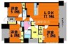 ロイヤルガーデン老松町 3LDK+Sの間取り