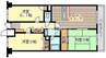 シティコーポ延友 3LDKの間取り