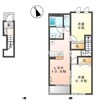 ヴィラ　アマーブレス 2LDKの間取り