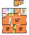 マルベリー　Ｂ棟 2LDKの間取り