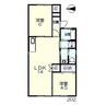 コーポラス田中 2LDKの間取り
