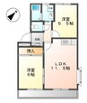 プロヴァンスＢ 2LDKの間取り