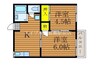 清水コーポE棟 2Kの間取り