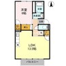 タウン妹尾 1LDKの間取り