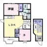 アメニティレジデンス木下Ａ 2LDKの間取り