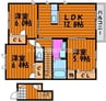 ラ・ヴィール・ド・ソレイユ　Ａ棟 3LDKの間取り