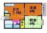 フォートレス 2DKの間取り