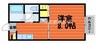 ニングル土倉C 1Kの間取り