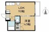 コーガマンション 1LDKの間取り