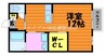 エスペランサＡ 1Rの間取り