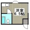 平田コーポ 1Rの間取り