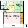 アブニールゆうきA棟 3Kの間取り