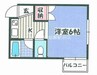 プレアール南方Ⅱ 1Kの間取り