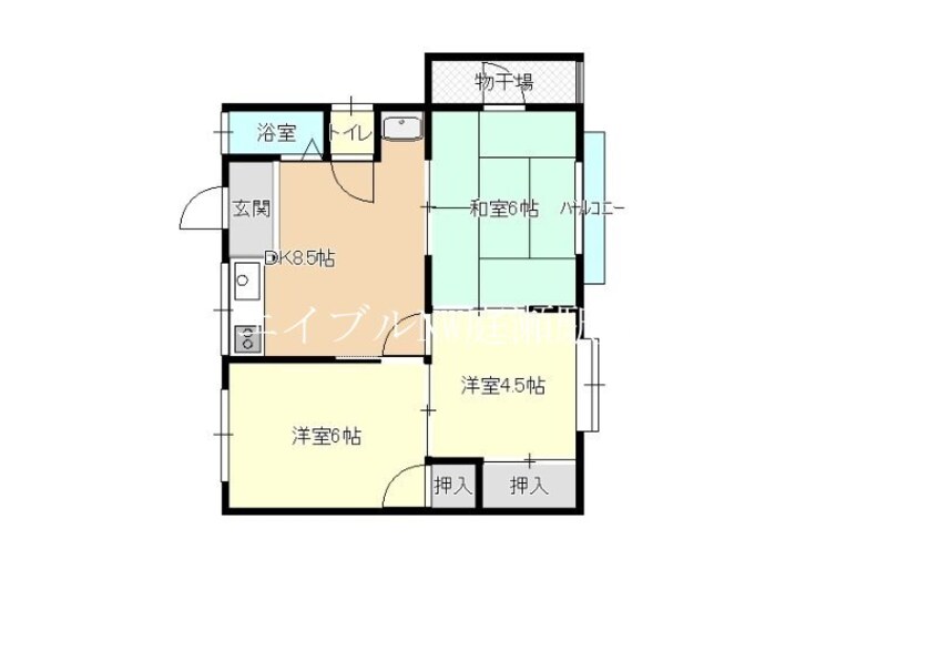 間取図 三輪アパート