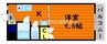 アトリエ・アクツ 1Kの間取り