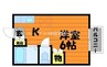 エクセレントハイム95 1Kの間取り