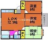 センスフルタウン西王寺Ⅰ　Ａ棟 3LDKの間取り