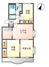 グランデパティオ壱番館 3LDKの間取り