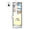 エクセレンス延友 1Kの間取り